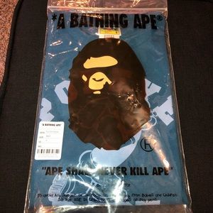 BATHING APE BAPE X COLLEGE TEE #1 NAVY BLUE